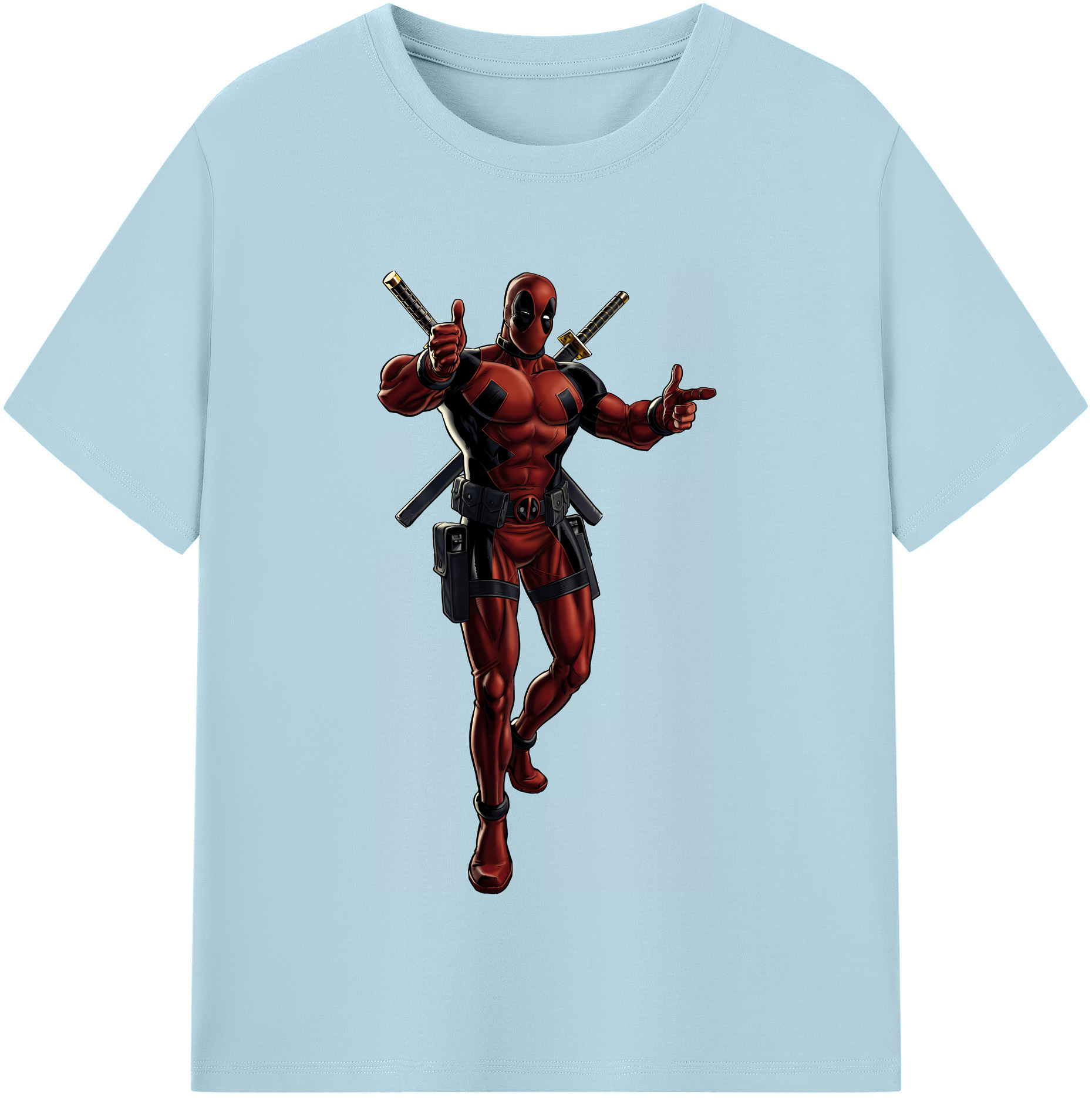 （画像用） Deadpool デッドプール 綿100％半袖Tシャツ（フロントプリント）